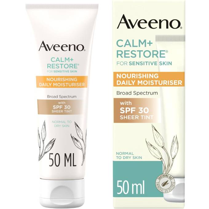 AVEENO Face CALM+RESTORE Nourishing Daily Moisturiser with SPF30 50ml