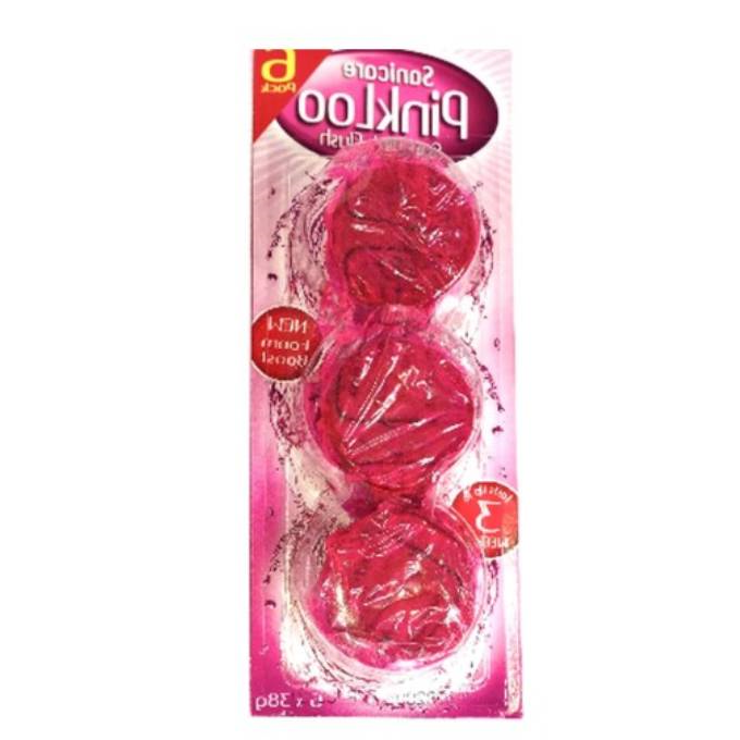 Sanicare Pink Toilet Cistern Blocks 12 Pack 38g, Toilet Bowl Cleaner
